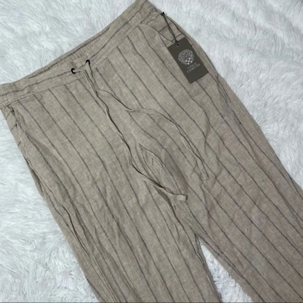 VINCE CAMUTO Light Stone Stripe Linen Pant XS - Picture 4 of 16